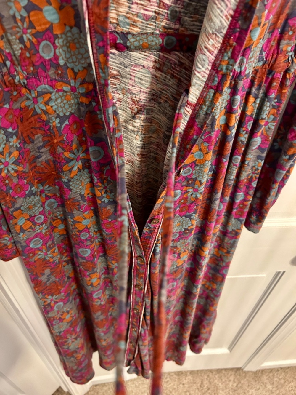 Natural Life Christa Cotton Maxi Dress Women’s X Small Floral dress 2, 4, 6 - Picture 3 of 4